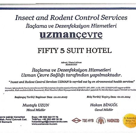 Fifty5 Suite Hotel Marmaris Esterno foto