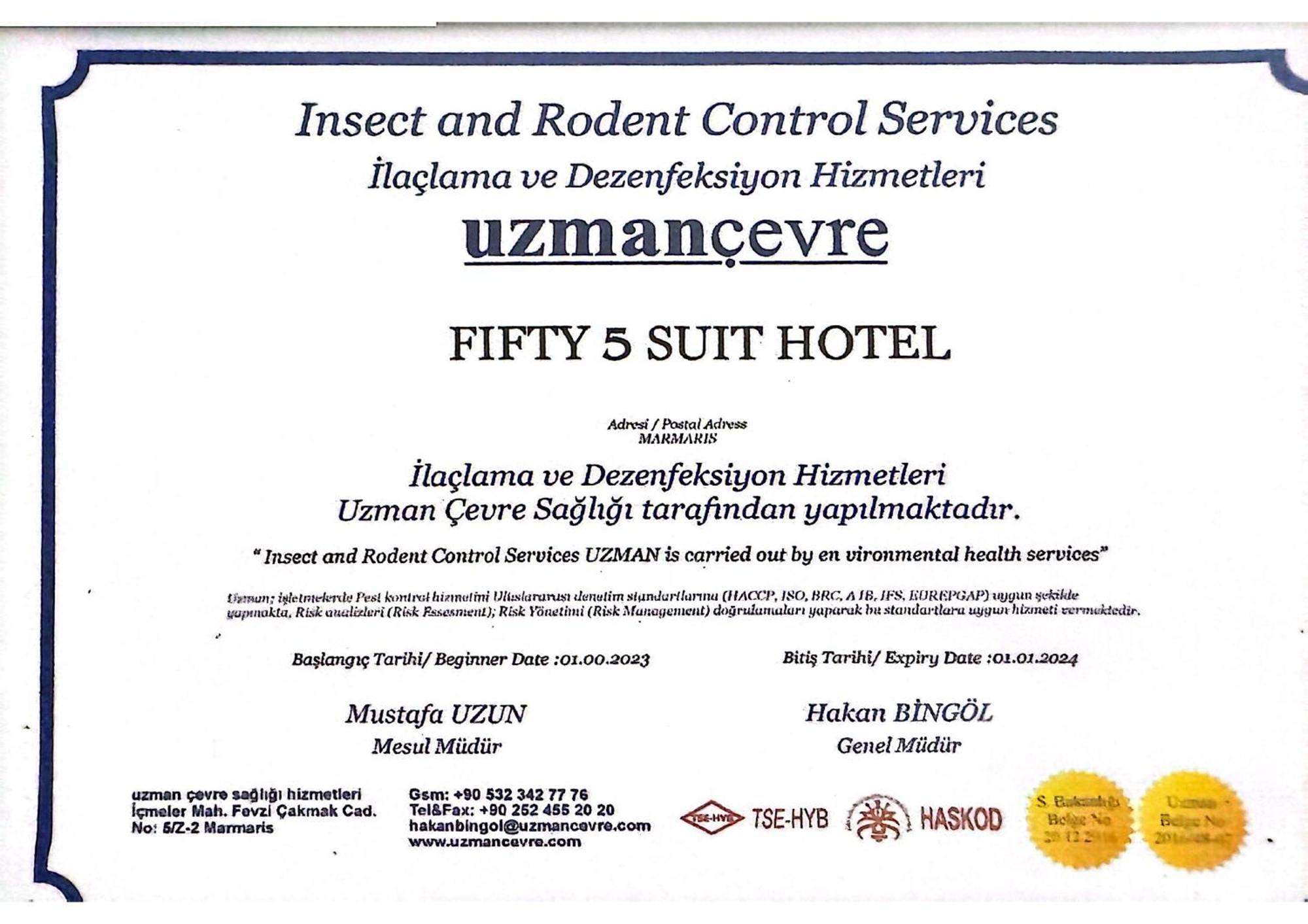 Fifty5 Suite Hotel Marmaris Esterno foto